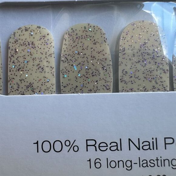 Color Street Candied Lavender Glitter Nail Polish Strips 16ct - Picture 2 of 3